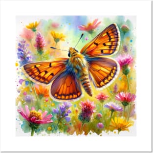 Essex Skipper - Watercolor Butterfly Posters and Art